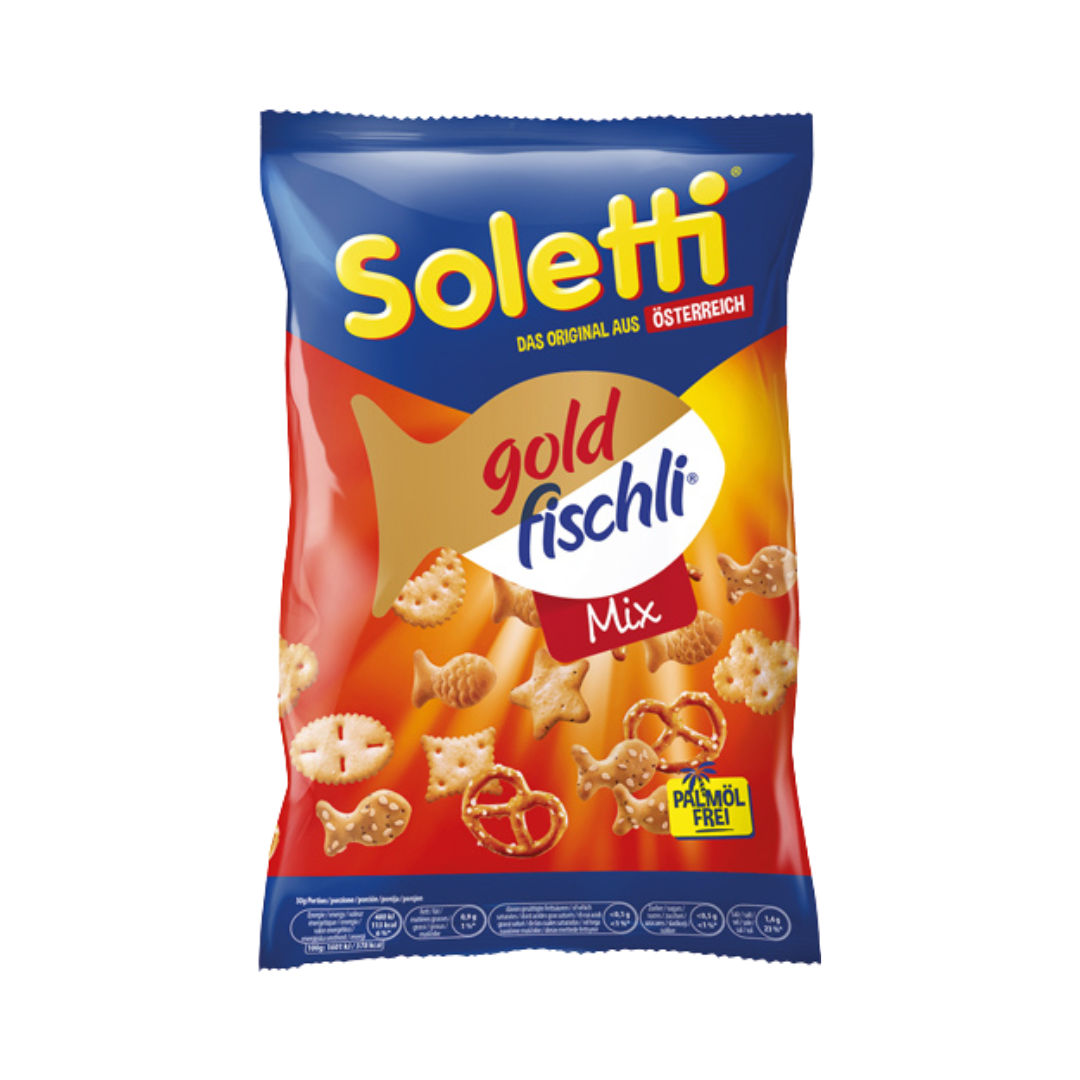 Soletti Original goldfischli Mix, Knabbergebäck­ Mischung, palmölfrei, 150g