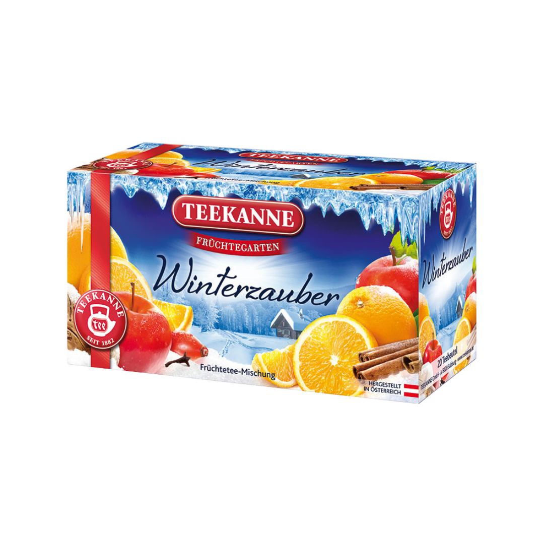 Teekanne Früchtegarten Winterzauber, Teebeutel im Kuvert, 60g