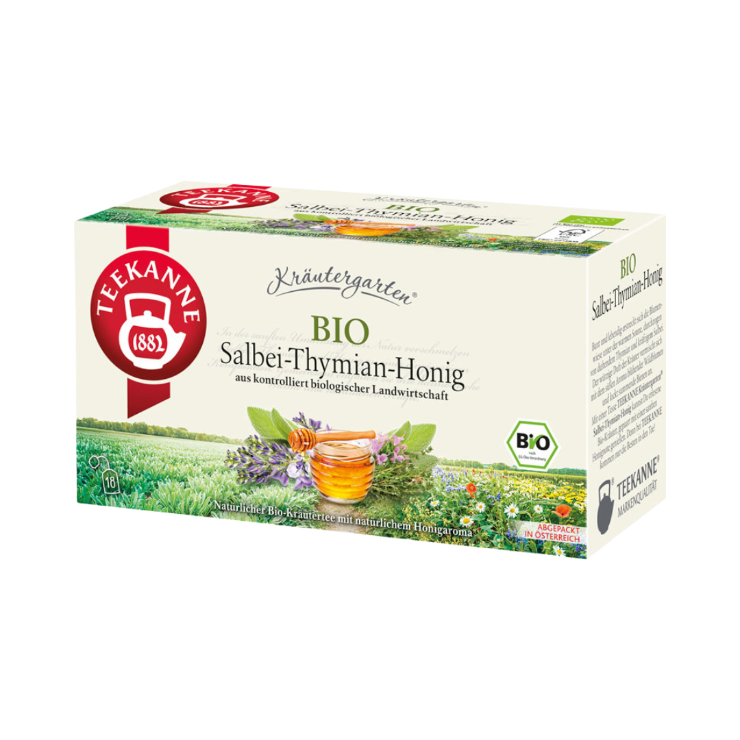 Willi Dungl Bio Salbei­Thymian­Honig, Kräutertee, Teebeutel im Kuvert, 28g