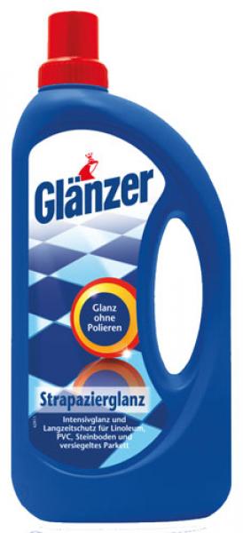 Glänzer Strapazierglanz, 1 Liter, Langzeitschutz für Linoleum, PVC, Steinböden, versiegeltem Parkett