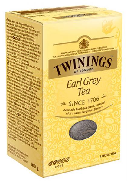 Twinings Earl Grey, Schwarztee, lose, 100 Gramm