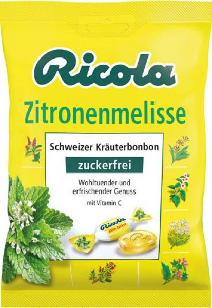 Ricola Zitronenmelisse ohne Zucker, Hustenbonbons mit Schweizer Alpenkräutern