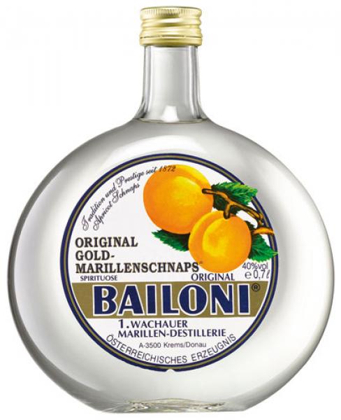 Bailoni Wachauer Gold Marillenschnaps, 40 % Vol.Alk.