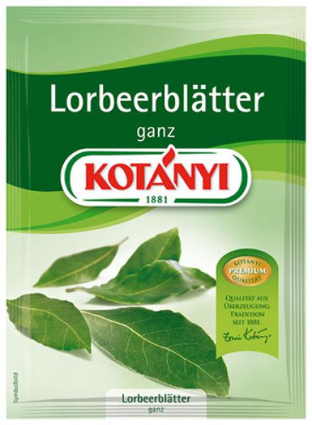 Kotanyi Lorbeerblätter ganz, aus der Türkei, 5 Gramm