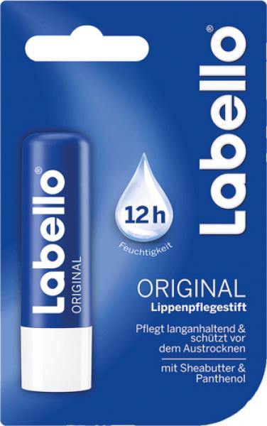 Labello Original Lippenpflegestift, mit Sheabutter & Panthenol