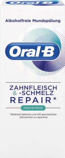 Oral-B Zahnfleisch & -Schmelz Repair Frische Minze, alkoholfreie Mundspülung