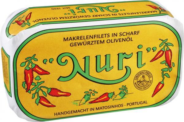 Nuri Makrelenfilets in scharf gewürztem Olivenöl