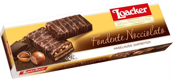 Loacker Patisserie Fondente Nocciolato, Haselnuss zartbitter, 100g