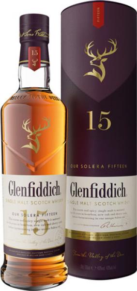 Glenfiddich Unique Solera Reserve Scotch Whisky 15 Years, 40 % Vol.Alk., Schottland, in Geschenkdose