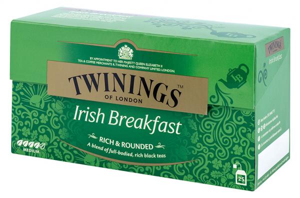 Twinings Irish Breakfast, Schwarztee, 25 Teebeutel im Kuvert