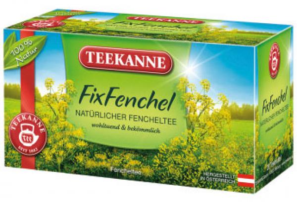 Teekanne FixFenchel, natürlicher Fencheltee, Teebeutel im Kuvert