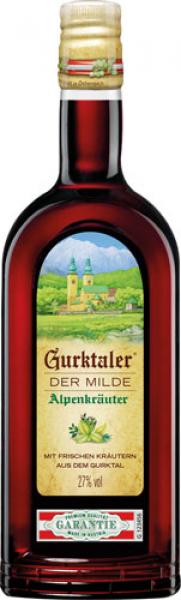 Gurktaler Alpenkräuter "Der Milde", Kräuterlikör, 27 % Vol.Alk.