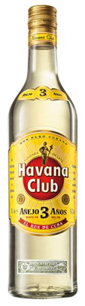 Havana Club Anejo 3 Anos White Rum, 40 % Vol.Alk., Kuba
