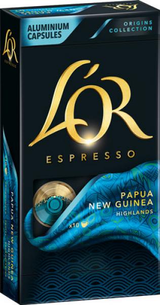 L'OR Espresso Papua New Guinea Highlands 7, Nespresso-kompatibel, 10 Kaffeekapseln