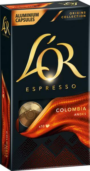 L'OR Espresso Colombia Andes 8, Nespresso-kompatibel, 10 Kaffeekapseln
