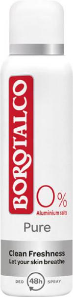 Borotalco Pure Clean Freshness, 48h Deo Spray, 0 % Aluminiumsalze