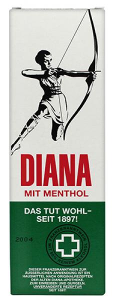 Diana mit Menthol, Franzbranntwein zum Einreiben & Gurgeln, 250ml