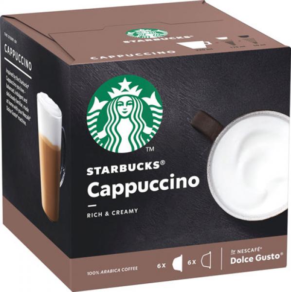Starbucks Dolce Gusto Cappuccino, 12 Kaffeekapseln