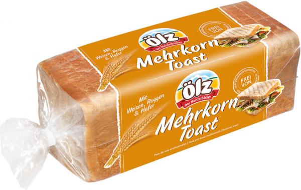 Ölz Mehrkorntoast, 20 Scheiben, 500 Gramm Packung
