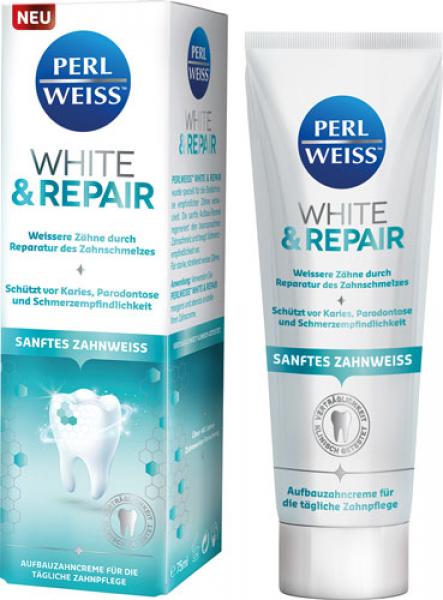 Perlweiss White & Repair Sanftes Zahnweiss, Aufbau-Zahncreme