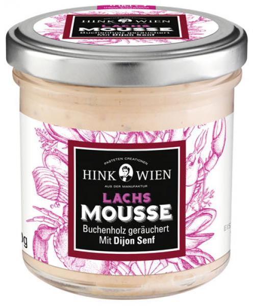 HINK Lachs Mousse Buchenholz geräuchert mit Dijon-Senf, ungekühlt haltbar