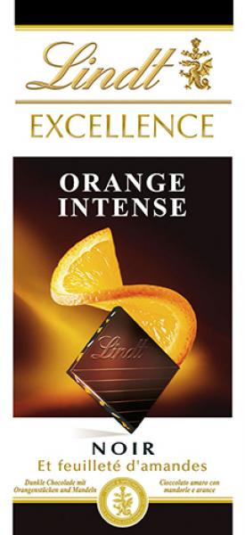 Lindt Excellence Orange Intense Noir, 100g