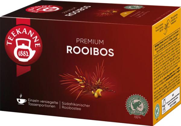 Teekanne Premium Rooibos, Rotbuschtee, 20 Teebeutel im Kuvert, 2. Entnahmefach/displaytauglich