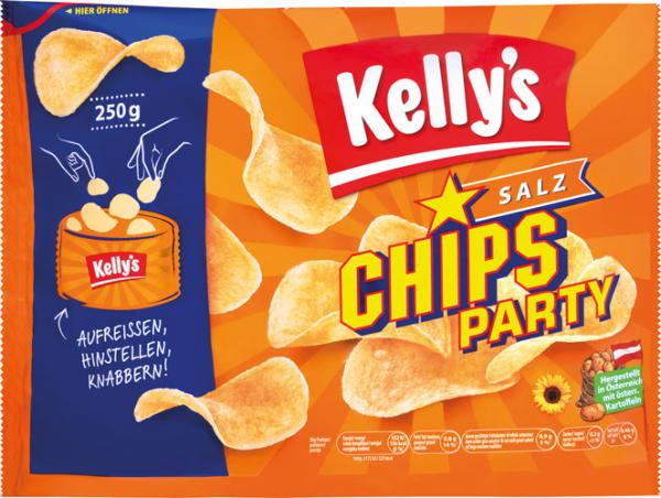 Kelly's Chips-Party Classic Salted, Standbeutel