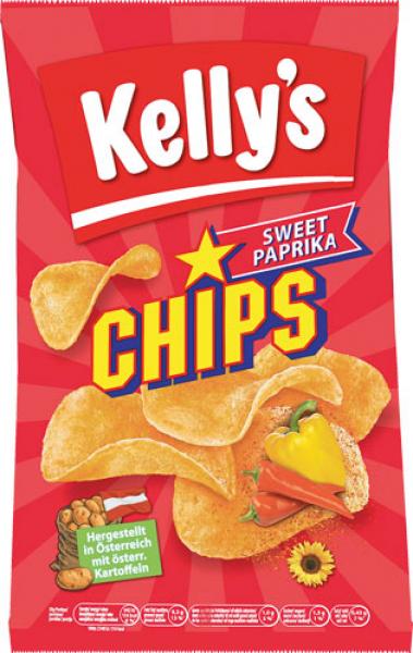 Kelly's Chips Sweet Paprika, 150 Gramm Packung