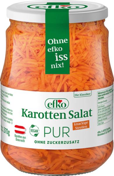 Efko Karotten Salat PUR, in Streifen, ohne Zuckerzusatz