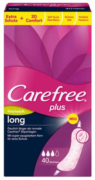 Carefree Plus Long Frischeduft, Slipeinlagen, 40 Stück