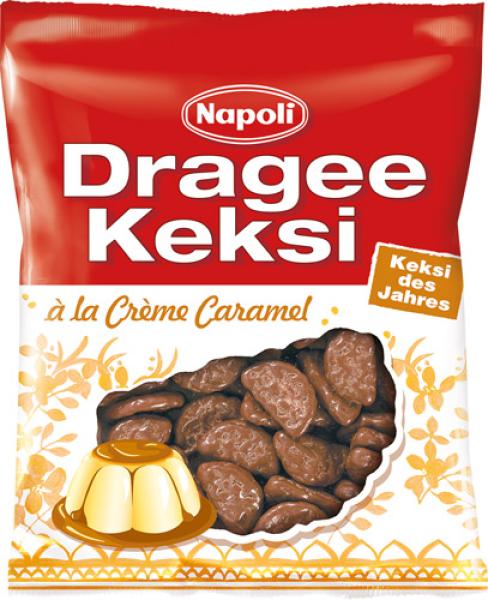 Napoli Dragee Keksi à la Crème Caramel, 165 Gramm Packung