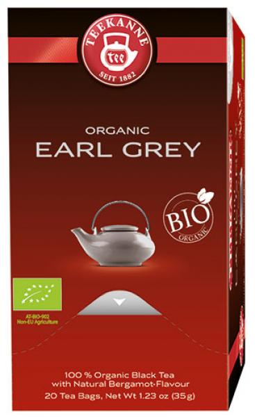 Teekanne Bio Earl Grey, Schwarztee, Teebeutel im Kuvert, 2. Entnahmefach/displaytauglich