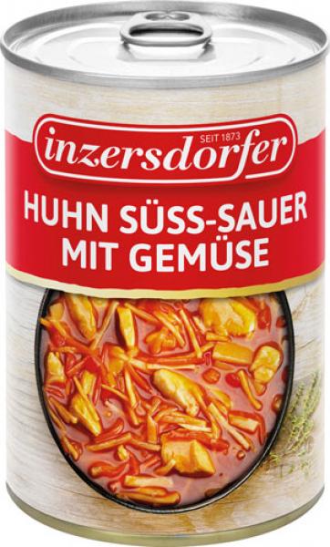 Inzersdorfer Huhn Süss-Sauer mit Gemüse, 400 Gramm Dose