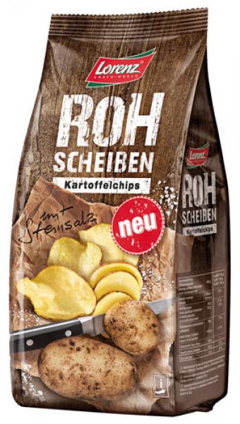 Lorenz Rohscheiben mit Steinsalz, Kartoffelchips