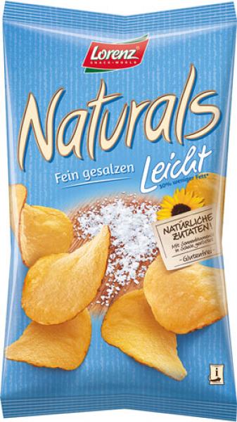 Lorenz Naturals, Chips mit 30 % weniger Fett, leicht gesalzen