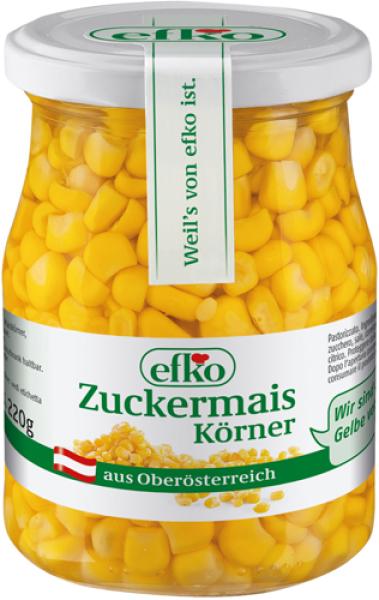 Efko Zuckermaiskörner aus Oberösterreich