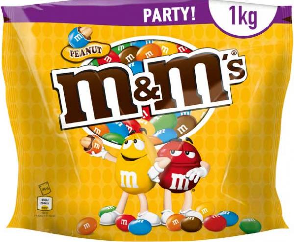 M&M's Erdnuss Party, Standbeutel, 1kg