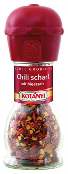 Kotanyi Mühle Chili Scharf mit Meersalz, 40g