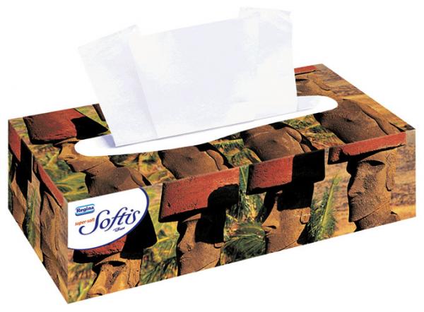 Softis Taschentücher-Box super soft, 4-lagig