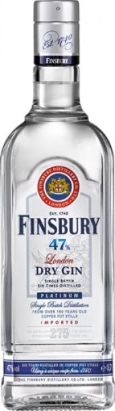 Finsbury 47 Platinum London Dry Gin, six times distilled, 47 % Vol.Alk.