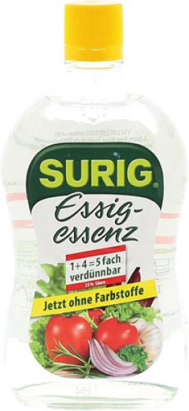 Surig Essigessenz, 5fach verdünnbar, 25 % Säure, 388 ml