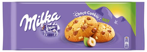 Milka Choco Cookie Nut, Kekse mit Schoko- und Nussstückchen