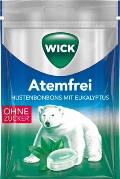 Wick Atemfrei zuckerfrei, Hustenbonbons mit Eukalyptus