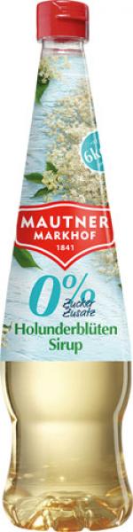 Mautner Markhof 0 % Zucker Holunderblüten-Sirup, ohne Zuckerzusatz, EINWEG PET