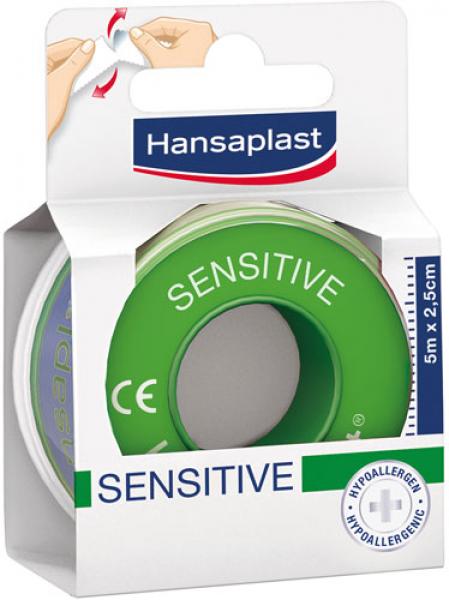 Hansaplast Sensitive Fixierpflaster hypoallergen, 5 m x 2,5 cm