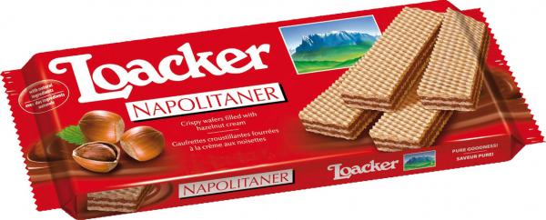 Loacker Classic Napolitaner, Waffeln, 90 Gramm Packung