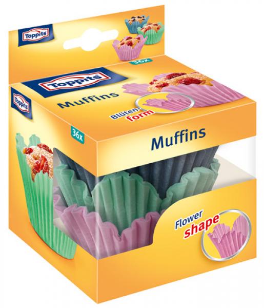 Toppits Muffins Blütenform Ø 7 cm, Muffinformen