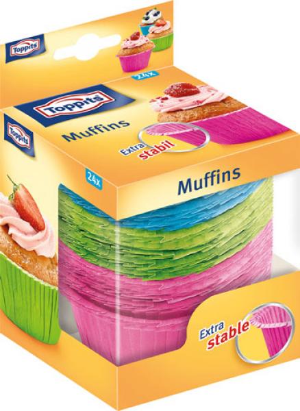 Toppits Muffins Extra Stabil Ø 7 cm, 24 Muffinformen