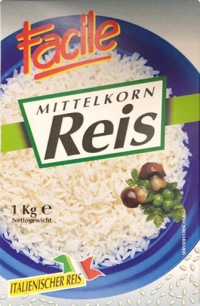 Facile Mittelkorn-Reis aus Italien, 1kg